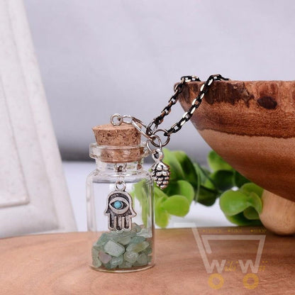 Handmade Owl Jar Necklace - WikiWii