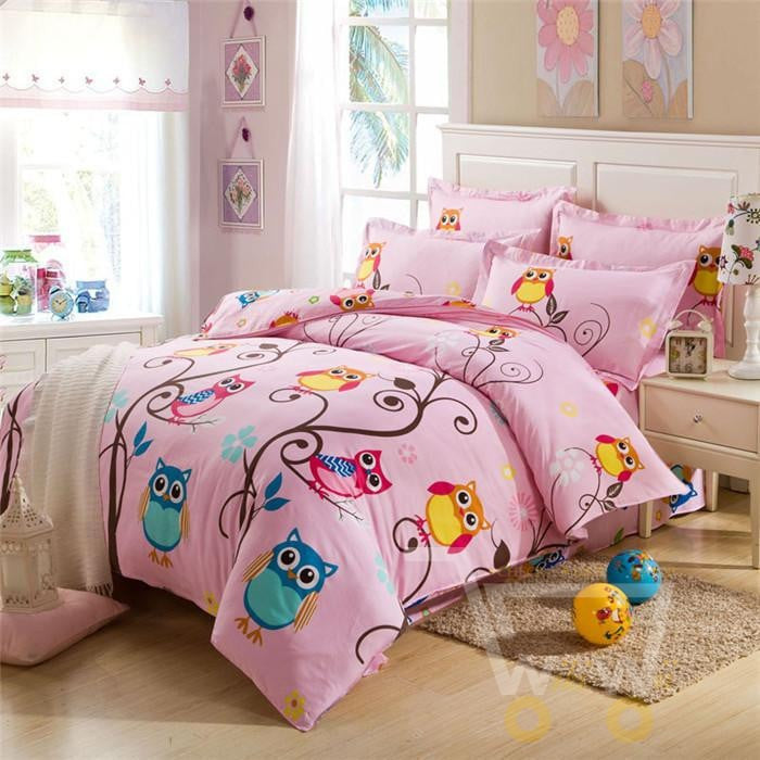 High Quality Bed Linen Designer Bedding Owl Comforter Queen size 200x230 cm - WikiWii