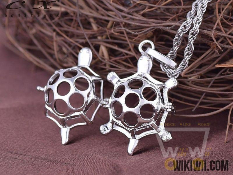 Hollow Sea turtles Necklace ( ESSENTIAL OIL DIFFUSER NECKLACE ) - WikiWii