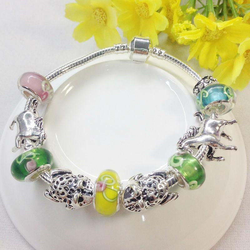 Horse With Frog Charm Beads Bracelet - WikiWii