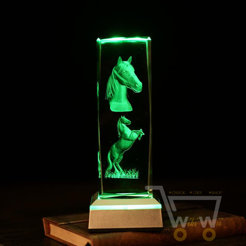 Horses laser carving crystals - WikiWii