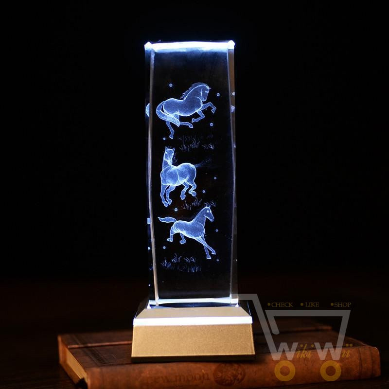 Horses laser carving crystals - WikiWii