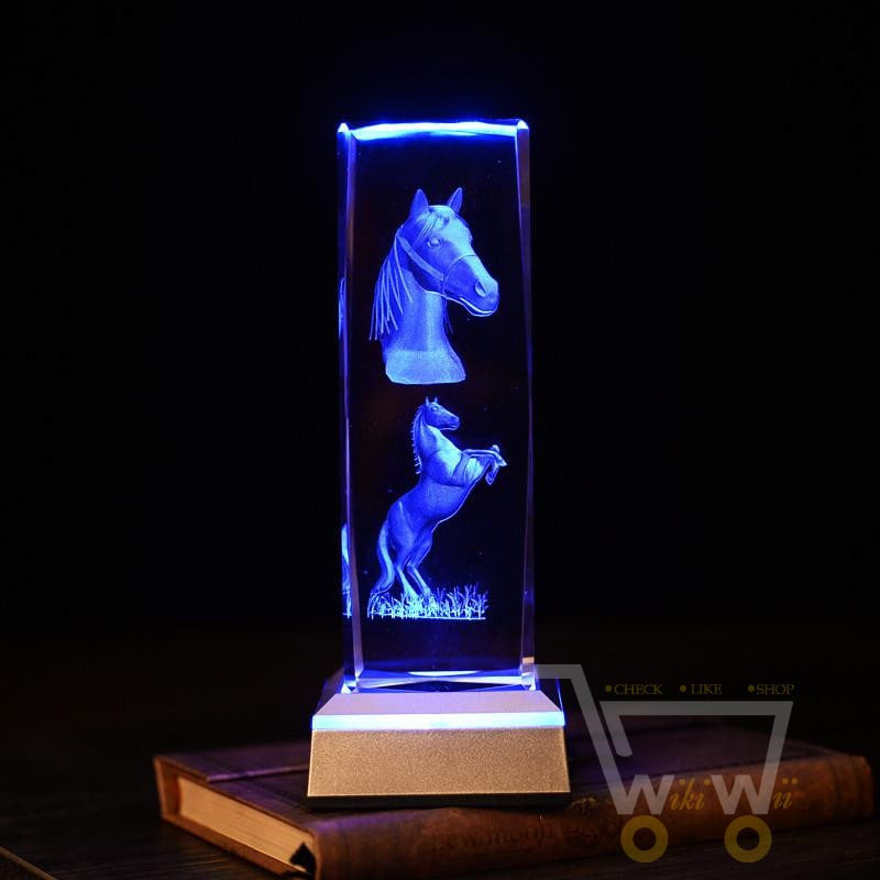 Horses laser carving crystals - WikiWii