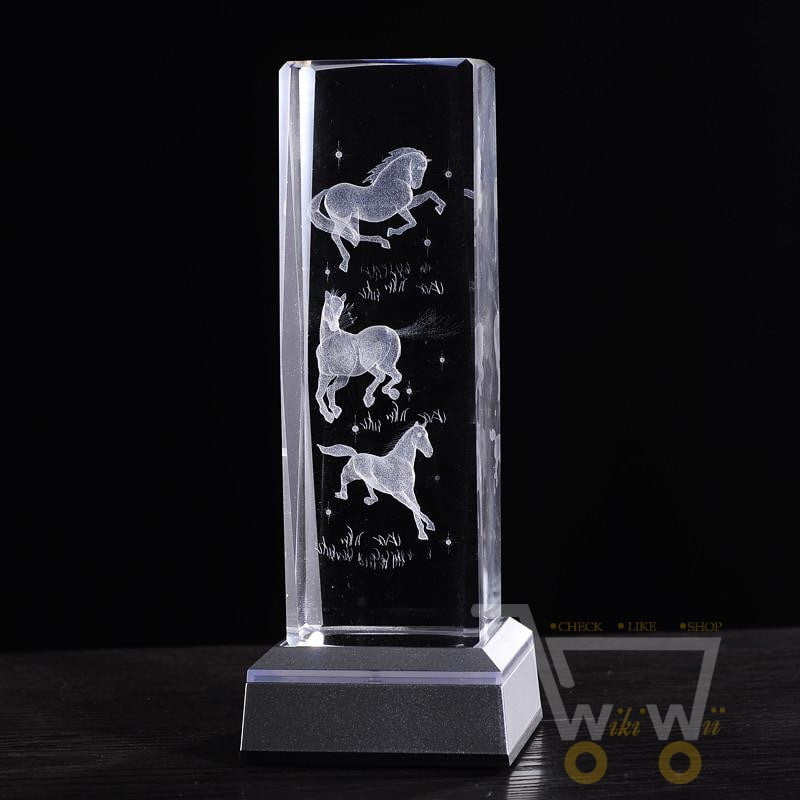 Horses laser carving crystals - WikiWii