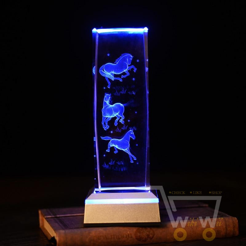 Horses laser carving crystals - WikiWii