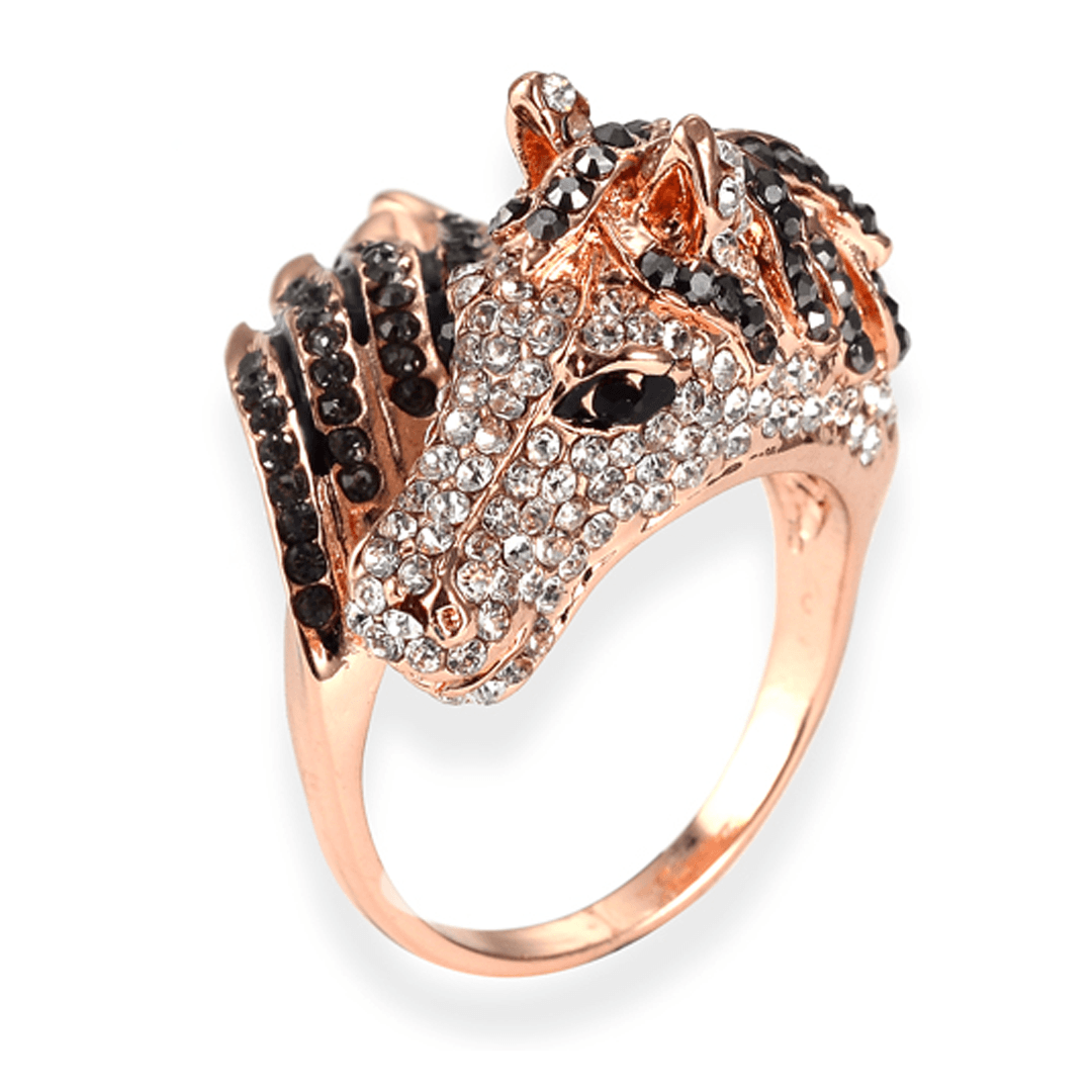 Rose Gold Plated Horse ring - WikiWii