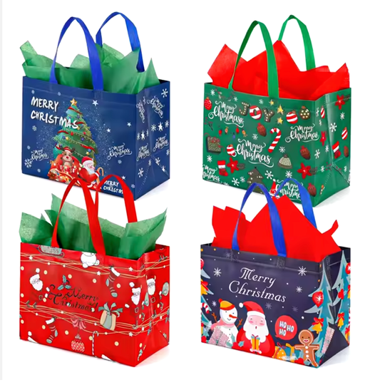 Christmas Gift Bag- 4 Bags