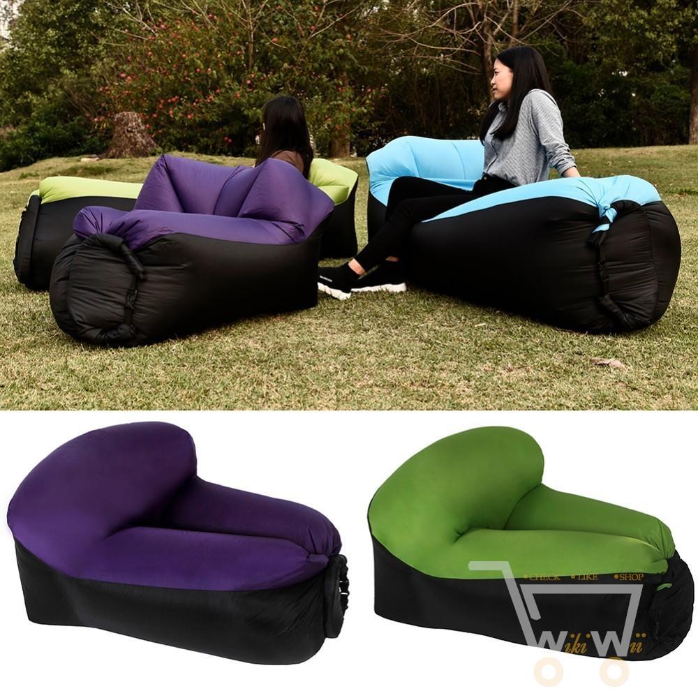 Inflatable Air Chair with Carry Bag - WikiWii