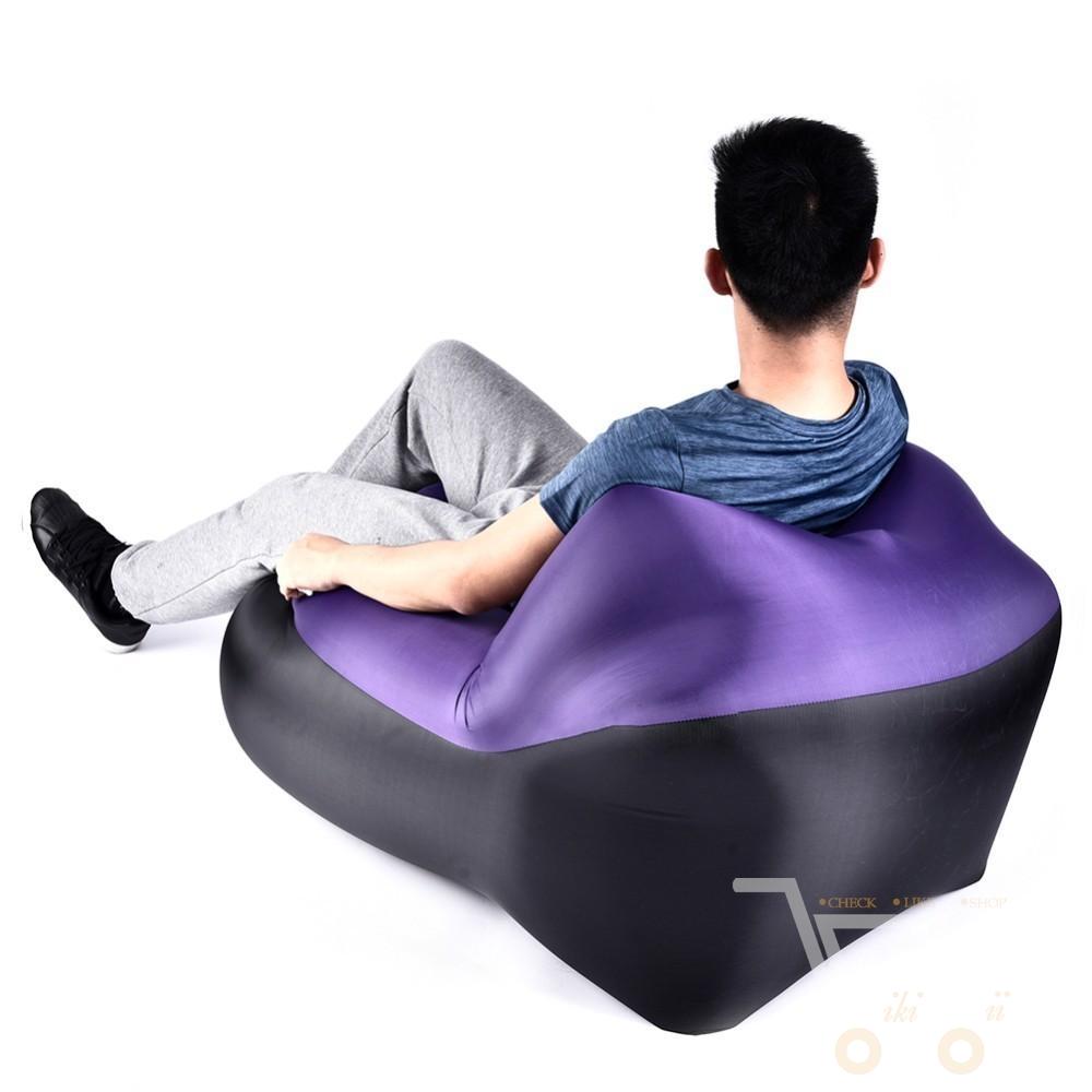 Inflatable Air Chair with Carry Bag - WikiWii
