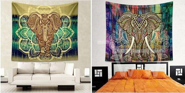 Indian Elephant Home Decor Mat - WikiWii