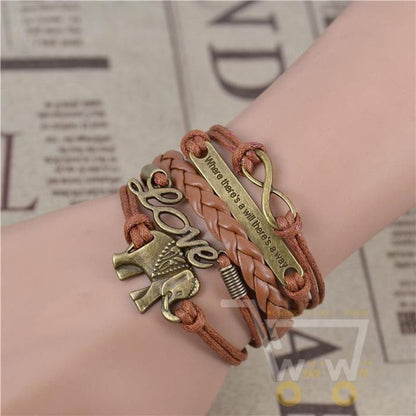 Infinity Elephant Love manual multi-layer bracelet - WikiWii