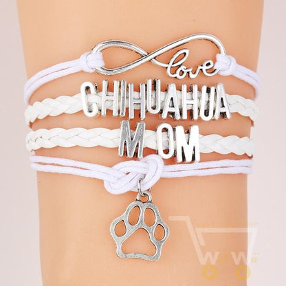 Infinity/ Love/ Chihuahua/ Mom/ Dog Bracelet - WikiWii