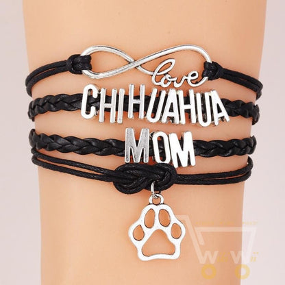 Infinity/ Love/ Chihuahua/ Mom/ Dog Bracelet - WikiWii