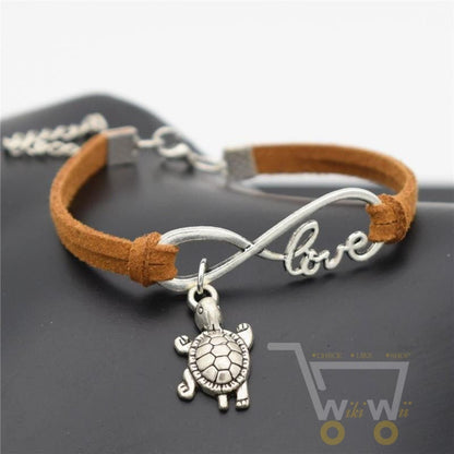 Infinity Sea Turtle Leather Bracelet-Hot Offer - WikiWii