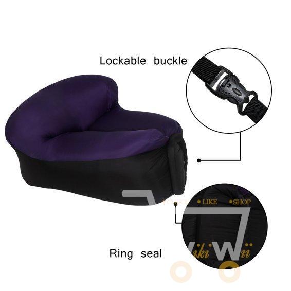 Inflatable Air Chair with Carry Bag - WikiWii