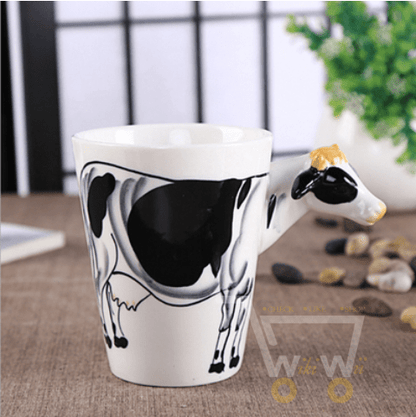 3D Animal Shape Ceramic Mug - WikiWii