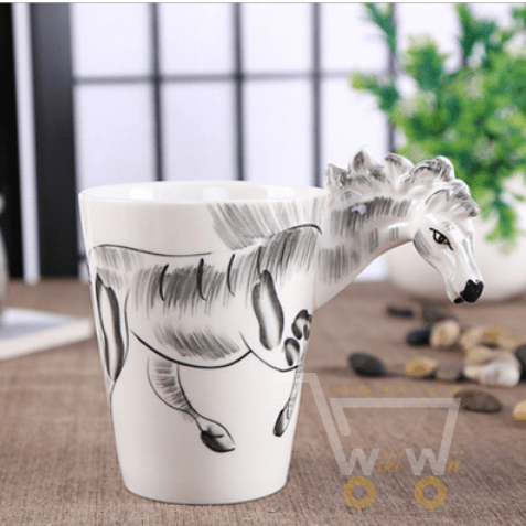 3D Animal Shape Ceramic Mug - WikiWii