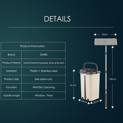 Hand free Washing Lazy Mop - WikiWii