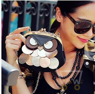 leather fox mini cat messeg handbag ( cartoon Owl bags ) - WikiWii