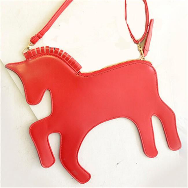 Leather Handbag Horse shape - WikiWii