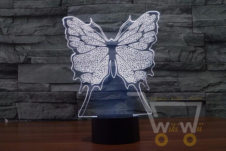 LED Butterfly LAMP- 7 COLORS CHANGEABLE - WikiWii