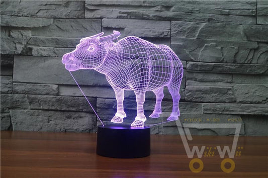 LED COW LAMP- 7 COLORS CHANGEABLE - WikiWii