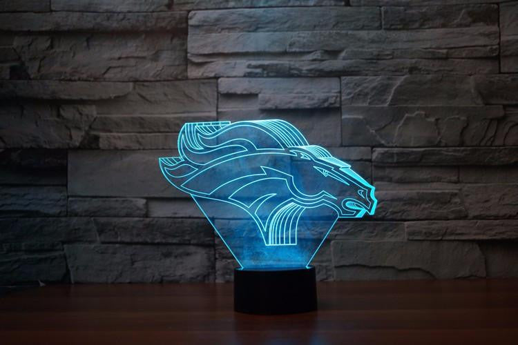 LED Denver Broncos Budweiser LAMP- 7 COLORS CHANGEABLE - WikiWii