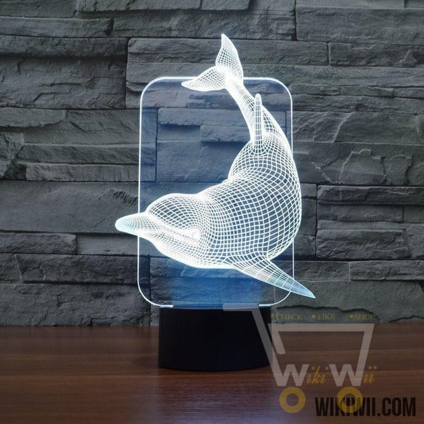 LED Dolphin LAMP- 7 COLORS CHANGEABLE - WikiWii