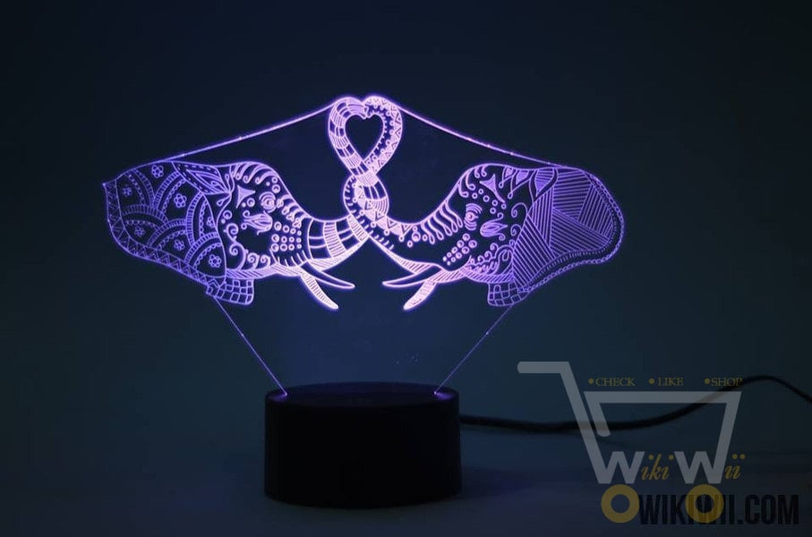 LED Elephant LAMP- 7 COLORS CHANGEABLE - WikiWii