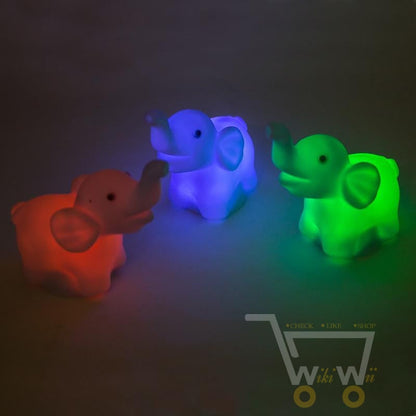 LED Elephant Night Light Lamp -7 colors changes - WikiWii