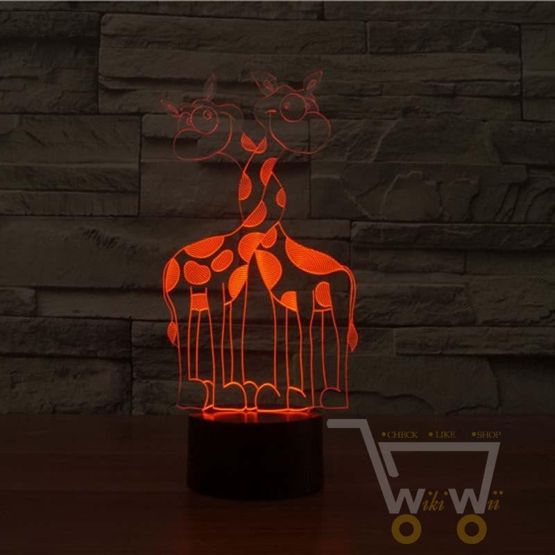 LED Giraffe LAMP- 7 COLORS CHANGEABLE - WikiWii