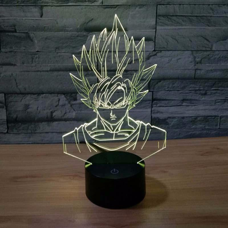 LED GOKU character LAMP- 7 COLORS CHANGEABLE - WikiWii