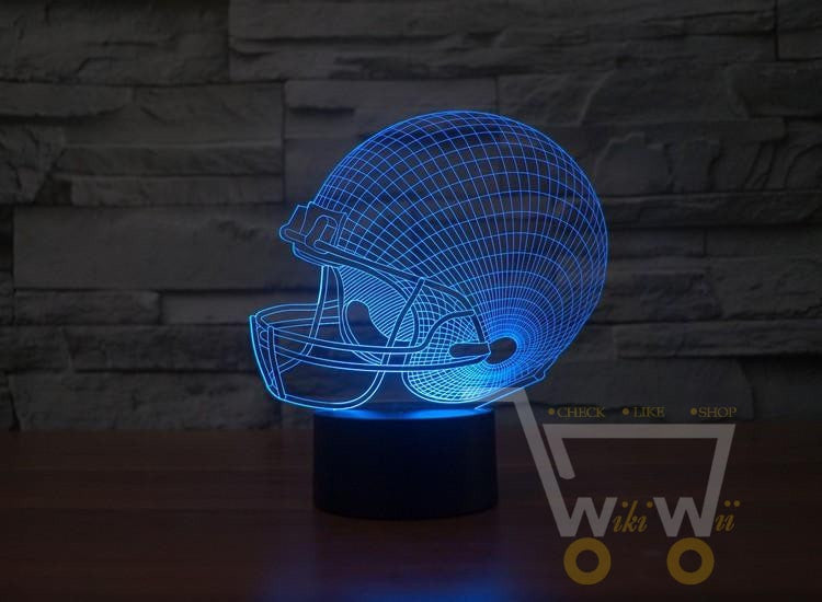 LED Helmet LAMP- 7 COLORS CHANGEABLE - WikiWii