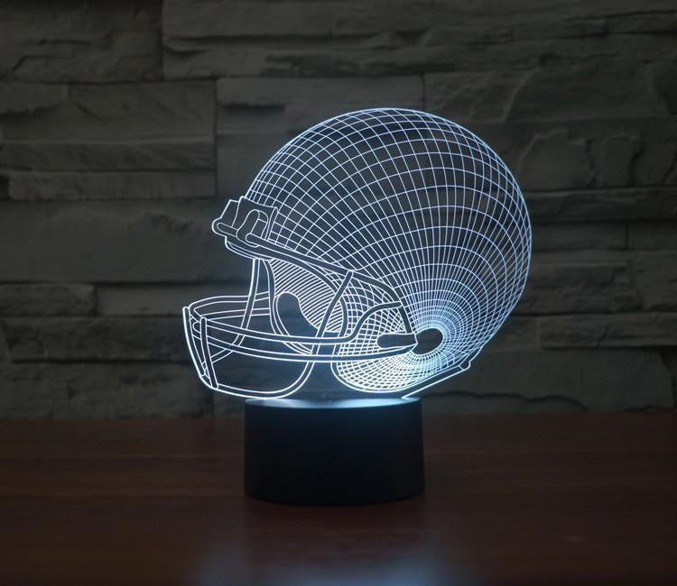 LED Helmet LAMP- 7 COLORS CHANGEABLE - WikiWii