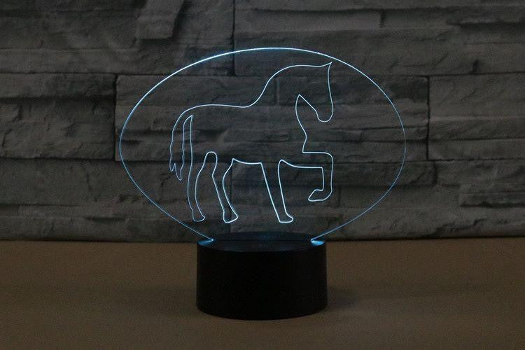 LED Horse lamp -7 colors changable - WikiWii