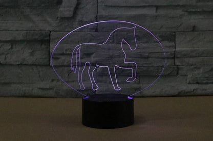 LED Horse lamp -7 colors changable - WikiWii