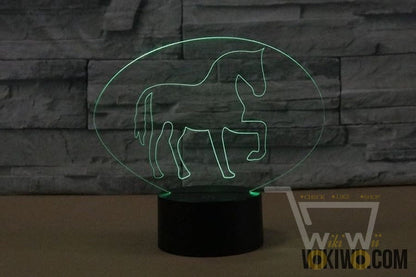 LED Horse lamp -7 colors changable - WikiWii