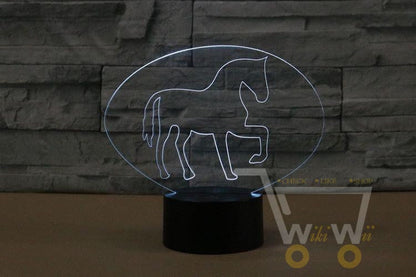 LED Horse lamp -7 colors changable - WikiWii