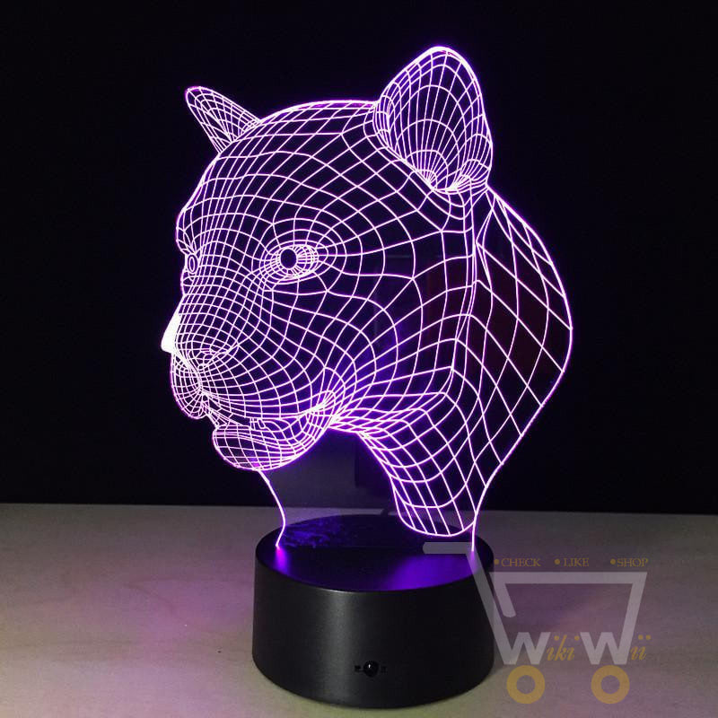 LED Leopard LAMP- 7 COLORS CHANGEABLE - WikiWii