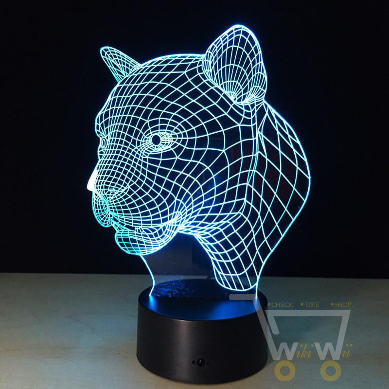 LED Leopard LAMP- 7 COLORS CHANGEABLE - WikiWii