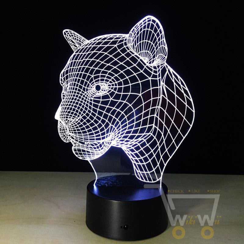 LED Leopard LAMP- 7 COLORS CHANGEABLE - WikiWii