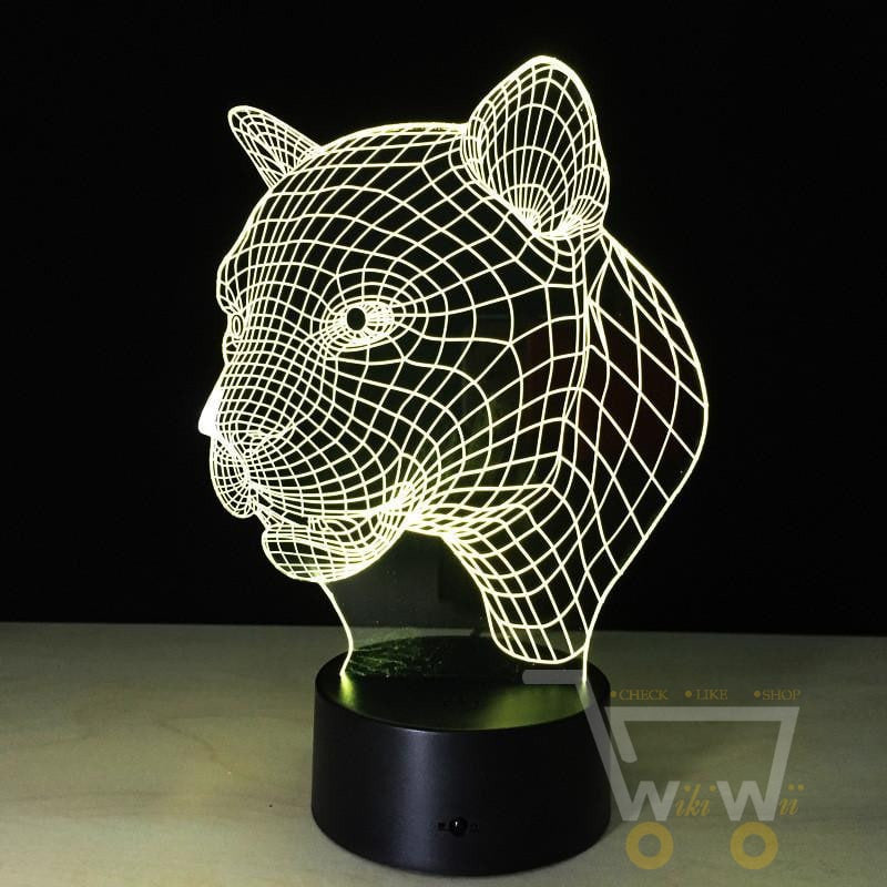 LED Leopard LAMP- 7 COLORS CHANGEABLE - WikiWii