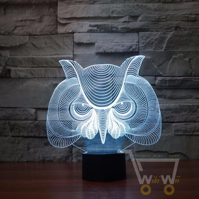 LED OWL LAMP- 7 COLORS CHANGEABLE - WikiWii