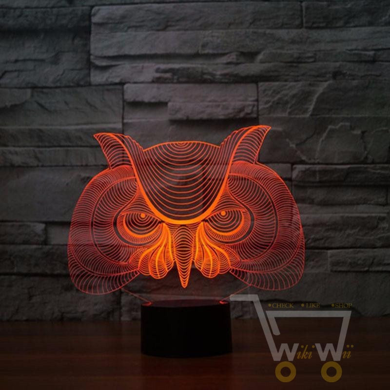 LED OWL LAMP- 7 COLORS CHANGEABLE - WikiWii