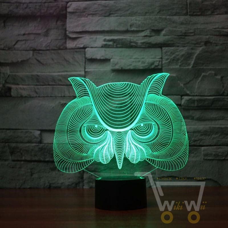 LED OWL LAMP- 7 COLORS CHANGEABLE - WikiWii