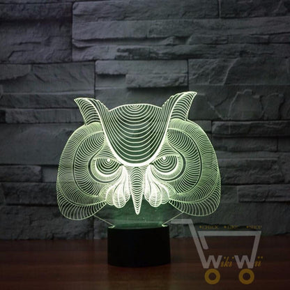 LED OWL LAMP- 7 COLORS CHANGEABLE - WikiWii