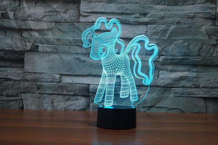 LED Pony LAMP- 7 COLORS CHANGEABLE - WikiWii