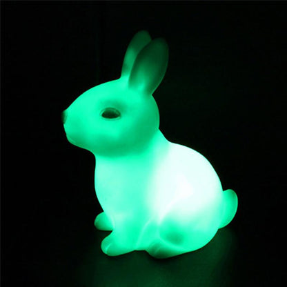 LED Rabbit Shape Night Light -Color Changing - WikiWii