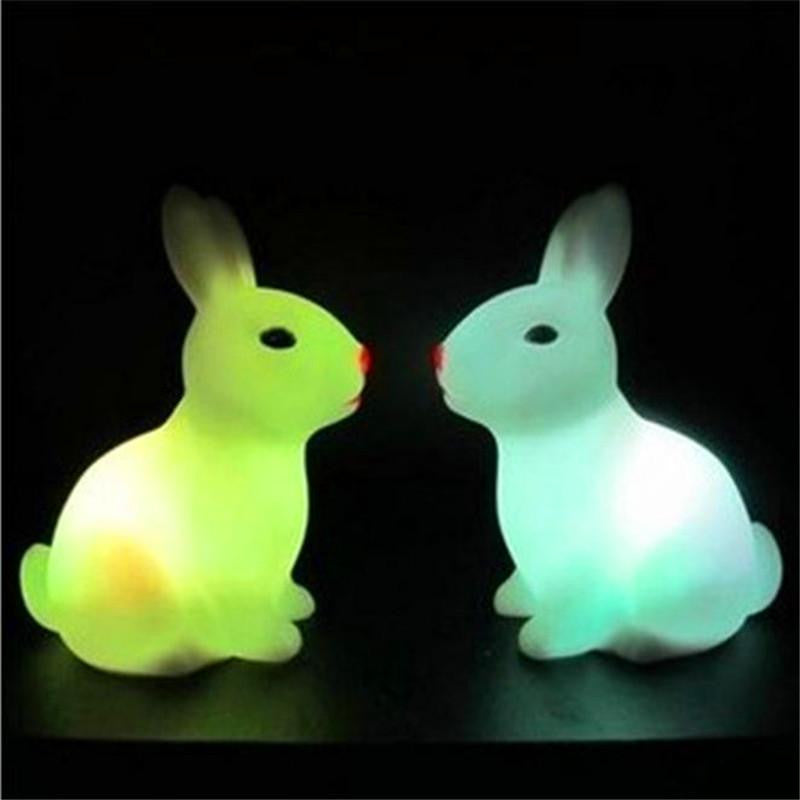 LED Rabbit Shape Night Light -Color Changing - WikiWii