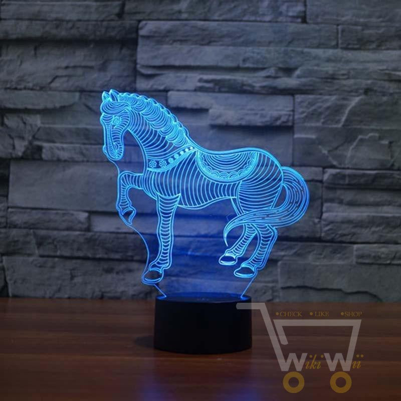 LED Running Horse LAMP- 7 COLORS CHANGEABLE - WikiWii